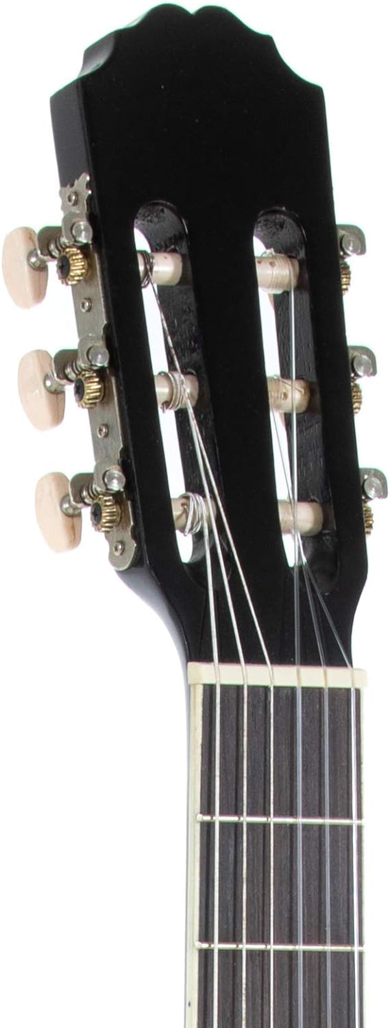PURE GEWA Klassikgitarre BasicPlus 3/4 schwarz Schwarz 3/4 Konzertgitarre, Schwarz 3/4 Konzertgitarr