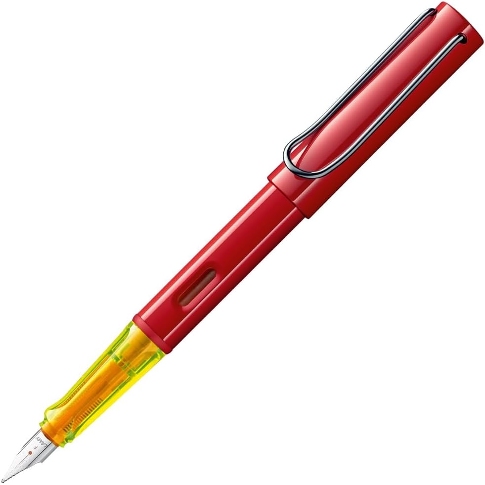 LAMY AL-star Set leichter Füllhalter aus Aluminium in glossy red mit ergonomischem Griff und poliert