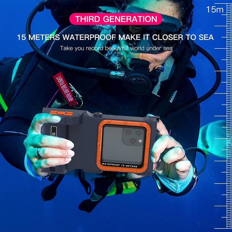 ShellBox wasserdichte Handyhülle Unterwasser Wasserfeste Bluetooth Handy Wasserschutzhülle Handytasc