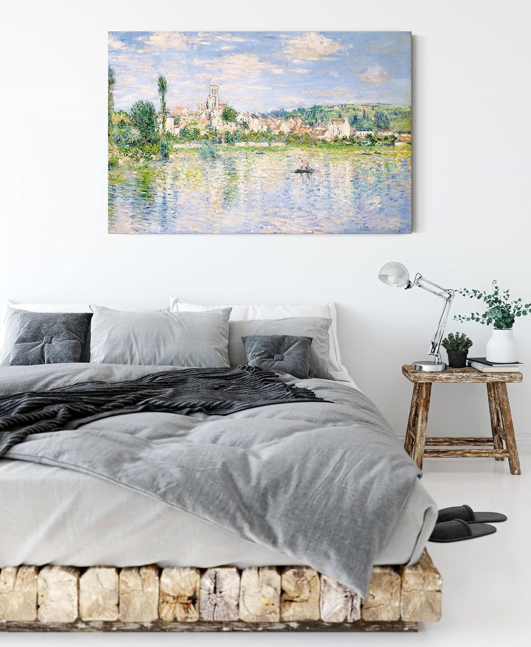 Generisch Claude Monet - Vétheuil im Sommer als Leinwandbild/Grösse: 100x70 cm/Wandbild/Kunstdruck/f