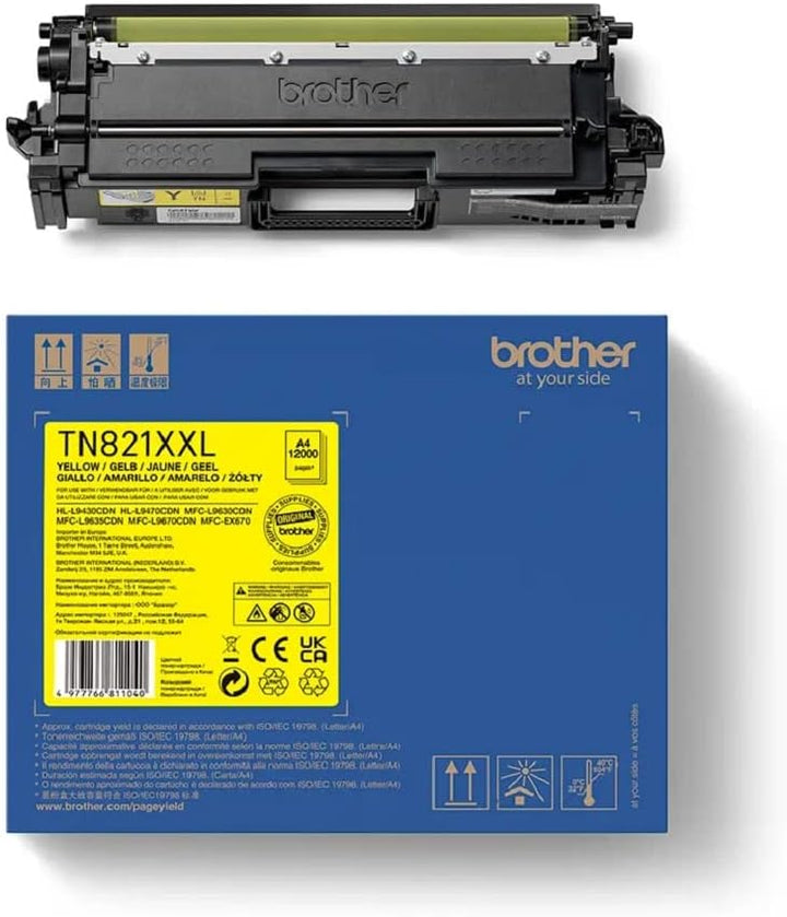 Brother TN-821XXLY Tonerkartusche – Gelb für HL-L9430CDN, HL-L9470CDN, HL-L9470CDNT, HL-L9470CDNTT