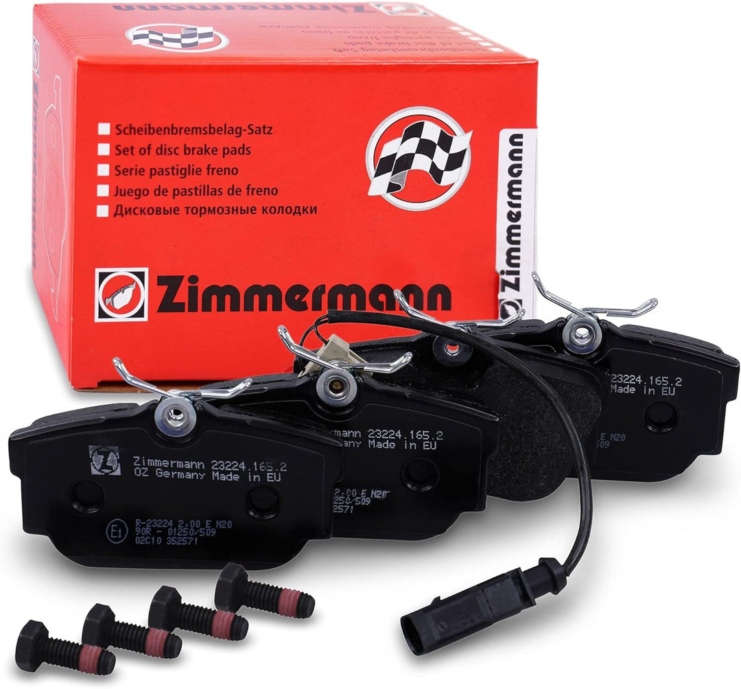 ZIMMERMANN 23224.165.2 Serie Bremsbeläge, vorne, inklusive Platte dämpfend
