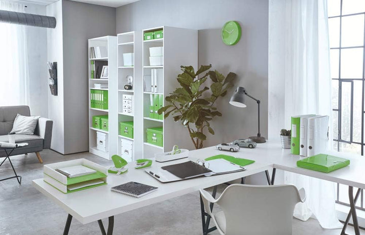 Leitz 50951054 Heftgerät und Locher Set, Heft- oder Locher bis 30 Blatt, inklusive Heftklammern, WOW