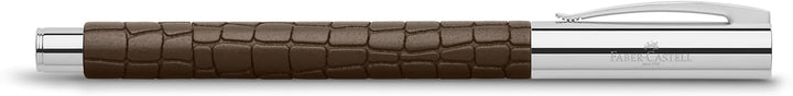 Faber-Castell 146052 - Füller Ambition, Feder EF, 3D Croco braun FEDER: EF, FEDER: EF