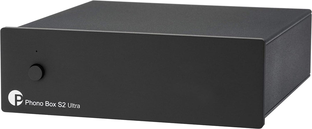 Pro-Ject Phono Box S2 Ultra, Diskrete MM/MC Phono Vorstufe (Schwarz), Schwarz