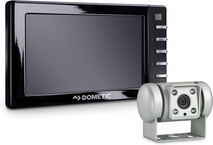 DOMETIC PerfectView RVS 545 Rückfahrvideosystem mit silberfarbener Farbkamera für die Konsole und 5"