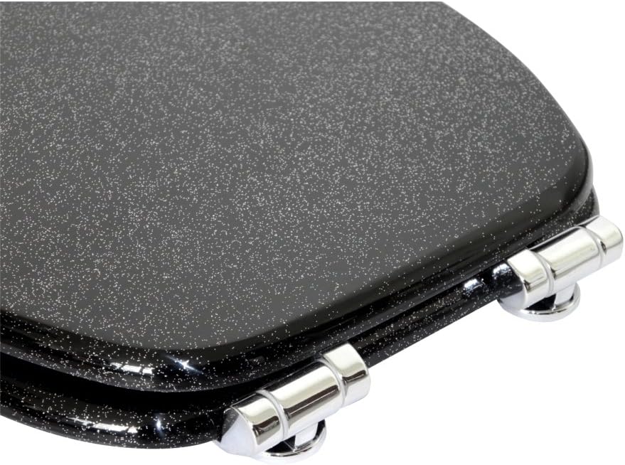 WC Sitz mit Absenkautomatik, hochwertige Oberfläche, einfache Montage, stabile Scharniere, Glitzer S