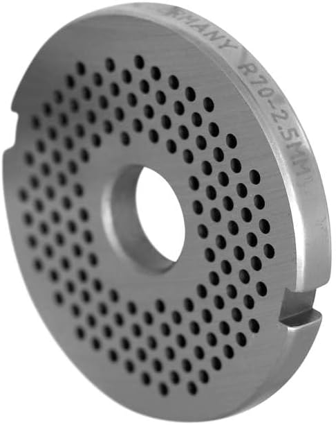 Wolfcut Lochscheiben codiert mit 2 Nuten kompatibel mit Fleischwolf Edertal EMS70 (2,5 mm), 2,5 mm