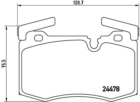 Brembo P 06 068 Bremsbelagsatz, Scheibenbremse - (4-teilig)