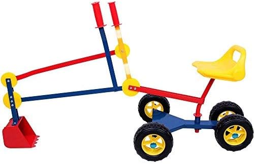 Spielwerk® Sitzbagger 360° Radius Schwenk- und Greiffunktion bis 50kg Sandkasten Aufsitzbagger Reife