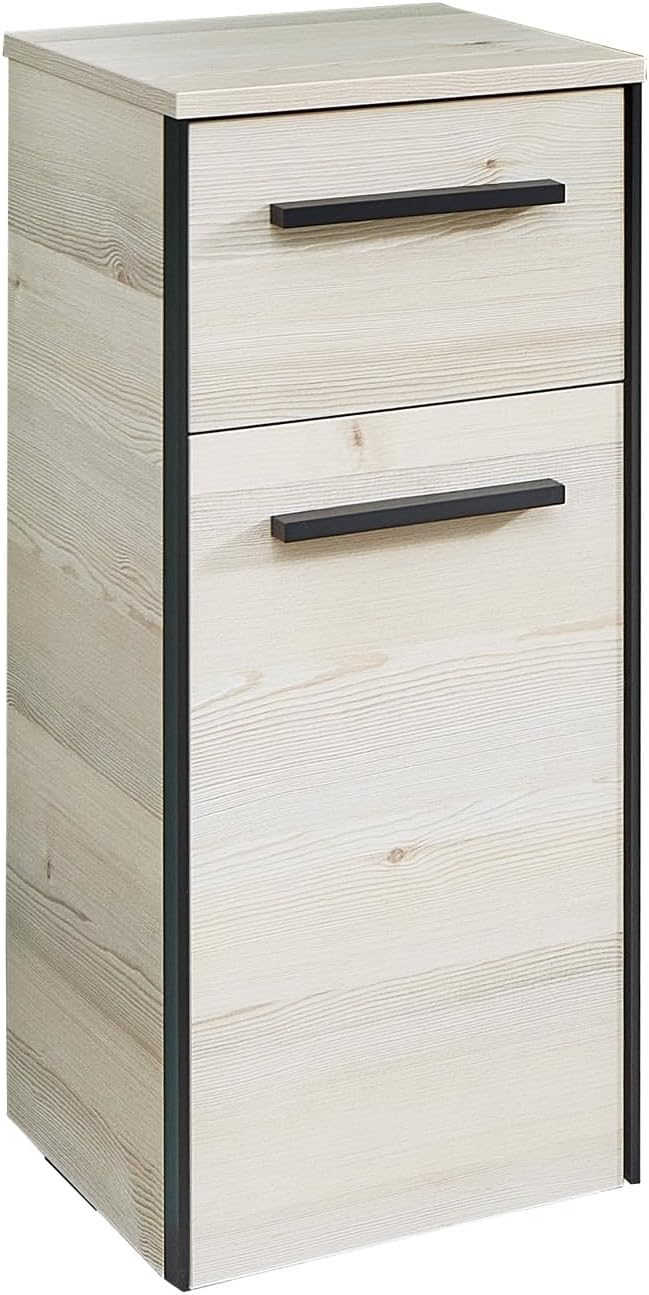 vito Unterschrank - Polar Pinie Dekor - B 30 cm - 1 Tür - 1 Schublade