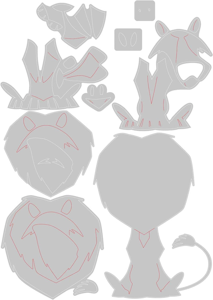 Sizzix Thinlits Stanzschablone 665218 Harrison Colorize by Tim Holtz 9er Pack