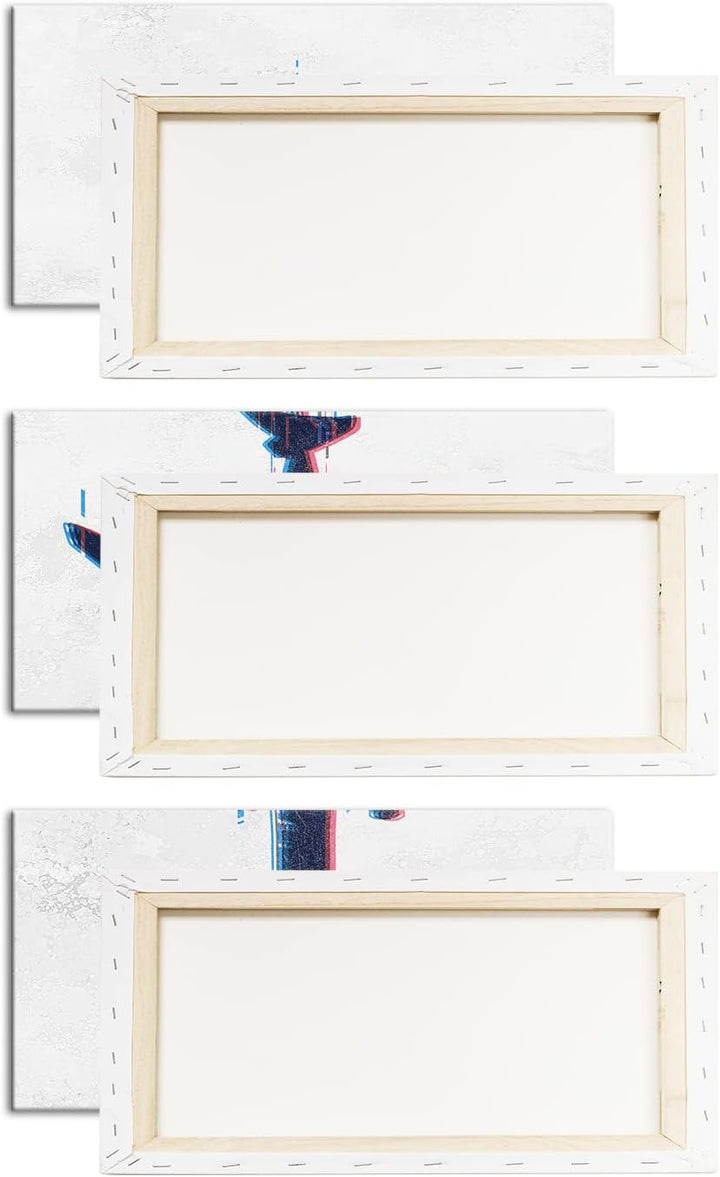 deyoli stürzendes Flugzeug Format: 3Teilig als Leinwandbild, Motiv fertig gerahmt auf Echtholzrahmen