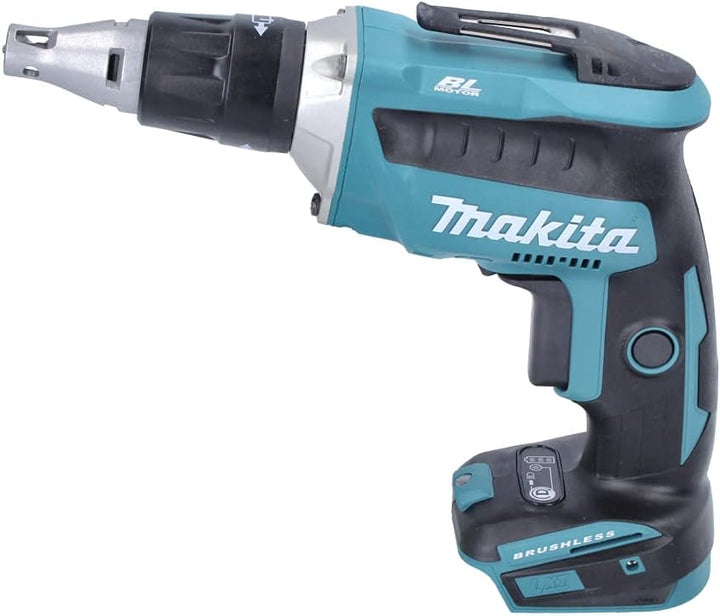 Makita DFS 452 RTJ 18 V Brushless Akku Schnellbauschrauber im Makpac mit Einlage + Ladegerät + 2x 5,