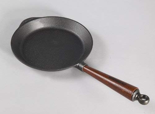 SKEPPSHULT Bratpfanne 24 cm Gusseisen mit Holzgriff - 0240T