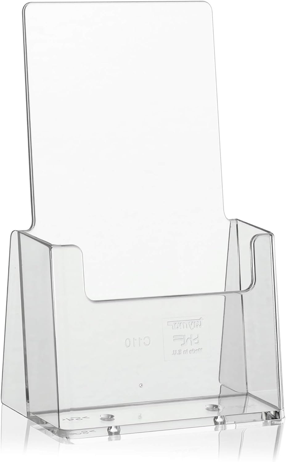 taymar C110 80 Stück Flyerständer, Prospekthalter, Prospektständer, DINLang(DL)transparent 80 Stück