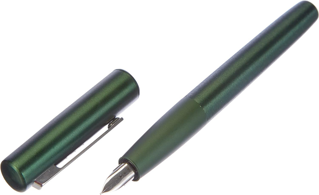 LAMY 1234746 aion Füllhalter 77 – Moderner Füller in der Farbe Dunkelgrün aus einem nahtlos aus Alum