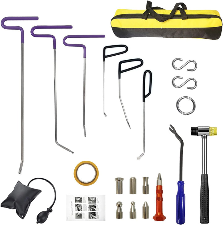 CYGOODS Karosserie-Hakenstangen Kotflügeltür Dings Dent Auto Paintless Hagelentfernungs-Reparaturwer