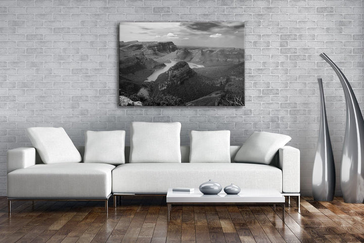 deyoli traumhafter Küstenlandschaft in Afrika Format: 80x60 Effekt: Schwarz/Weiss als Leinwand, Moti