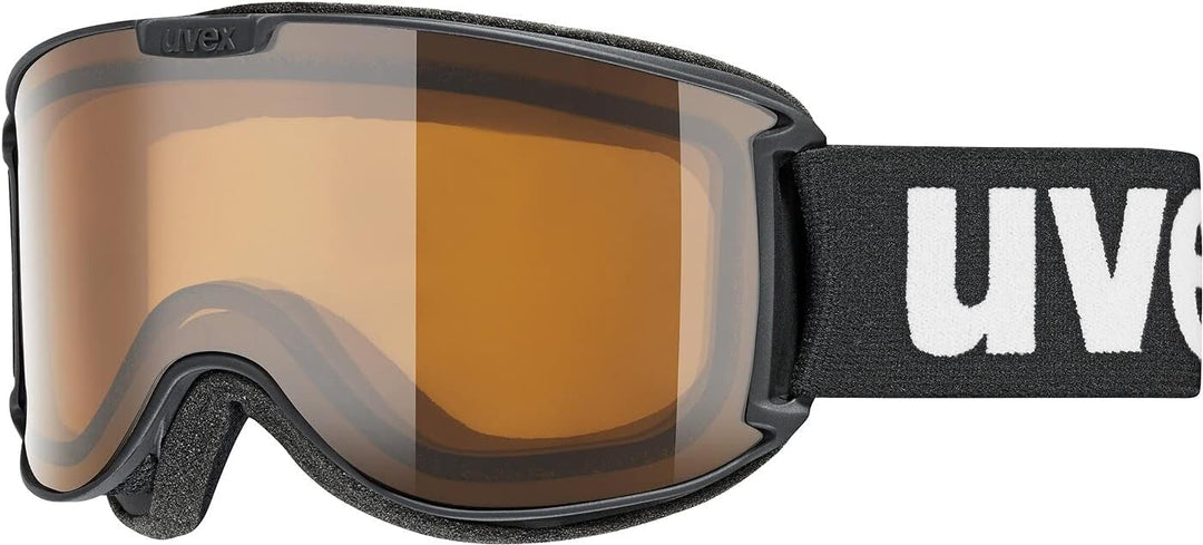 Uvex Unisex Skyper P Skibrille (1er Pack) Einheitsgrösse black met mat/brown-clear, Einheitsgrösse b