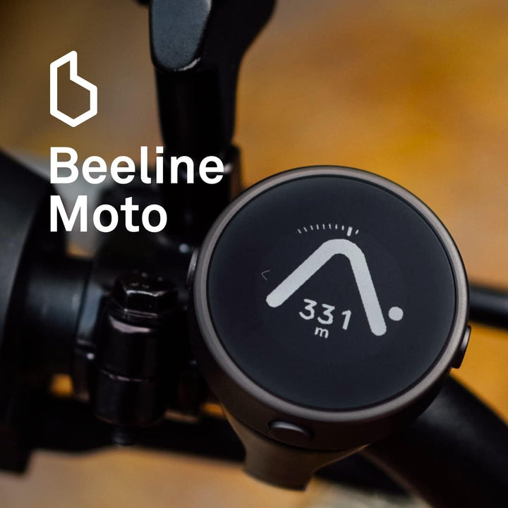 BEELINE Motorrad Navi GPS Computer - Schwarz, Weltweite Routenplanung, Wetterfest & 30 h Akkulaufzei