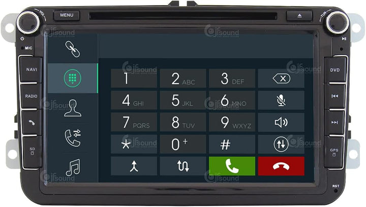 Costum fit Autoradio für Volkswagen Android GPS Bluetooth WiFi Dab USB Full HD Touchscreen Display 9