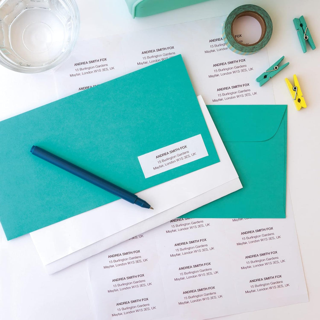 Apli 1273 - Pack 100 weiβe Etiketten für Drucker 70X37 70 x 37 mm 100 Blatt, 70 x 37 mm 100 Blatt