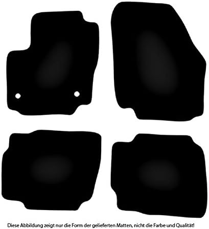 Bär-AfC Auto Fussmatten Classic passend für Ford Mondeo BA7 2007-2013, Autoteppiche Nadelvlies Schwa