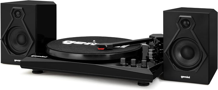 Gemini TT-900BB - Black | Plattenspieler mit Soundsystem - Bluetooth - Komplettsystem