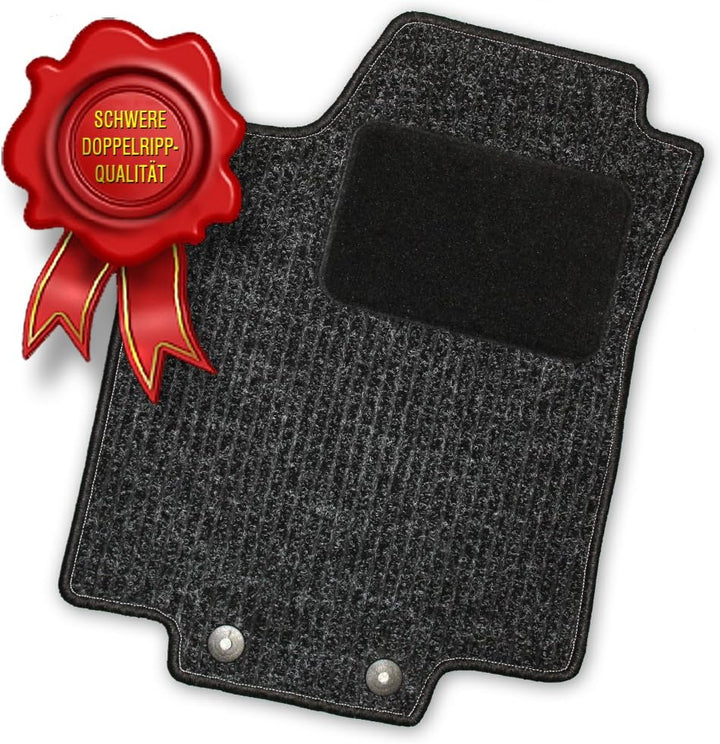 Bär-AfC Auto Fussmatten Doppelrippe passend für Toyota Rav4 Typ 3 / CA30W 2006-2013, Autoteppiche Na