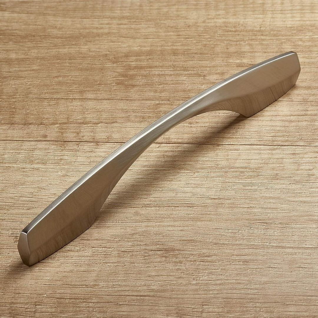 10 Stück Möbelgriffe SW53 BA 128 mm / 160 mm Edelstahloptik Schrankgriffe Schubladengriffe Türgriffe