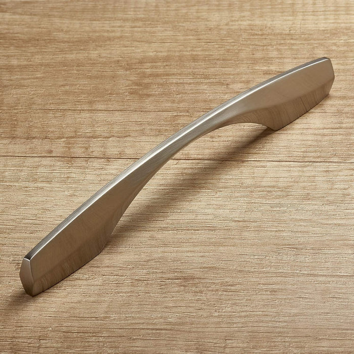 10 Stück Möbelgriffe SW53 BA 128 mm / 160 mm Edelstahloptik Schrankgriffe Schubladengriffe Türgriffe