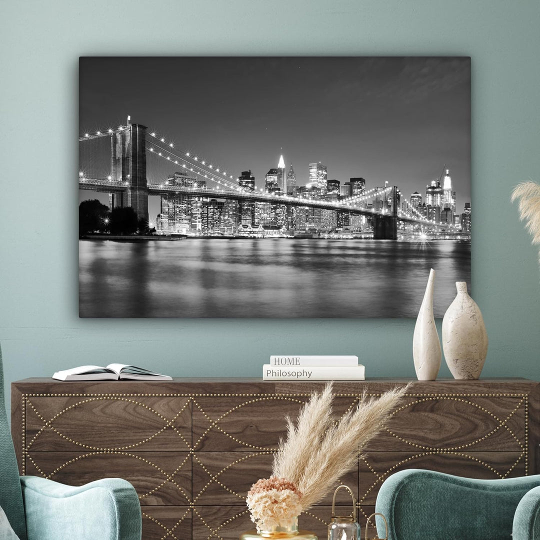 MuchoWow© Leinwand Bilder Gross 120x80 cm XXL Schwarzweiss Wanddeko Wohnzimmer Aesthetic Room Decor