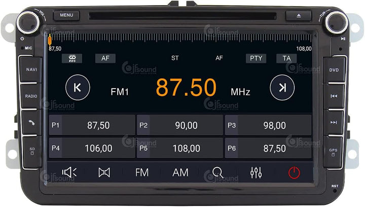 Costum fit Autoradio für Volkswagen Android GPS Bluetooth WiFi Dab USB Full HD Touchscreen Display 9