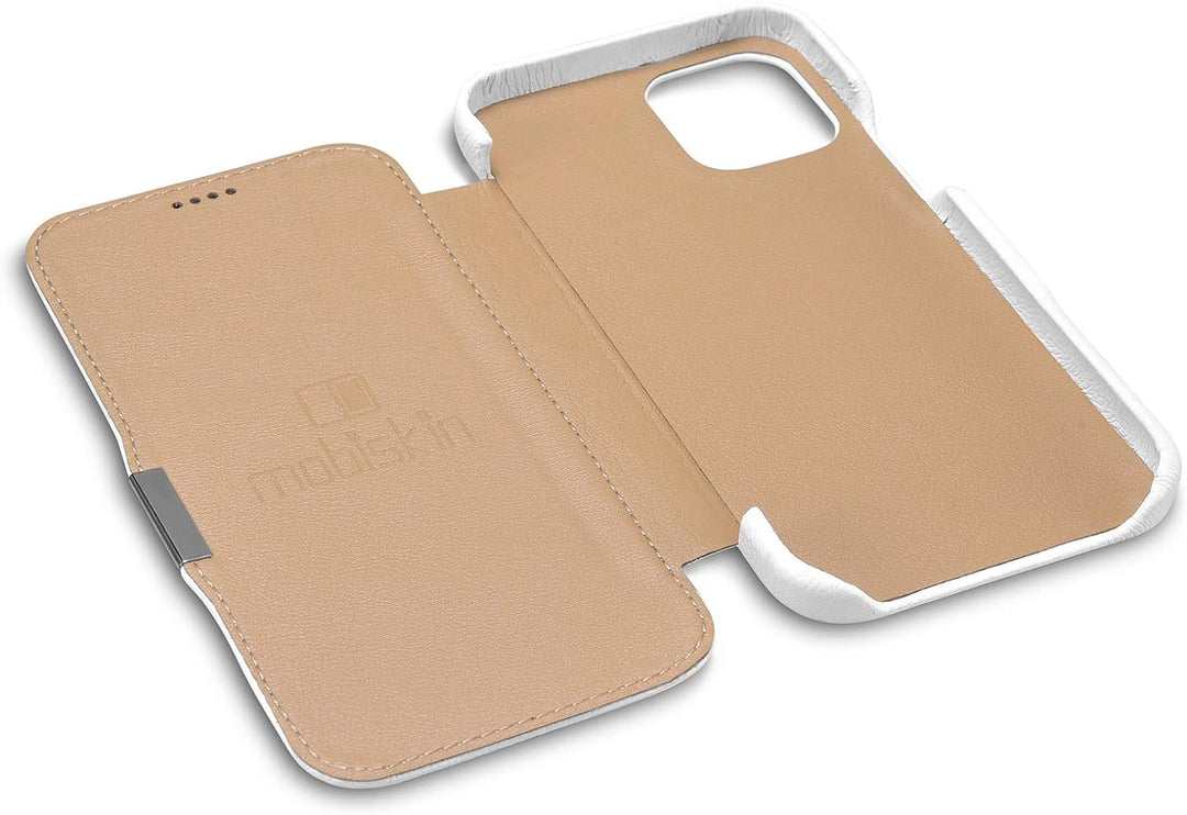 Mobiskin Hülle kompatibel mit Apple iPhone 12 und iPhone 12 PRO (6,1 Zoll), Handyhülle mit echtem Le