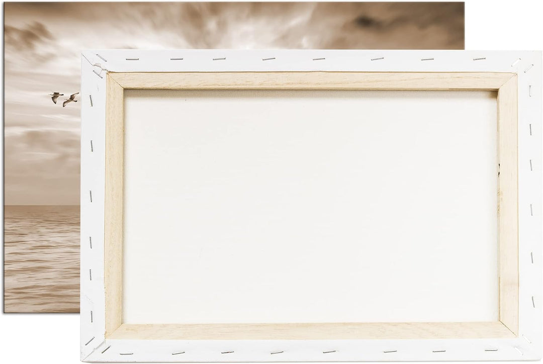 deyoli verspielter Fischer auf seinem Boot Effekt: Sepia Format: 120x80 als Leinwandbild, Motiv fert