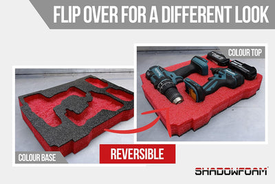 Shadow Foam Multi-Packs - Pack of 3: 600mm x 420mm x 50mm | Cut and Peel Foam für Werkzeugkästen, We
