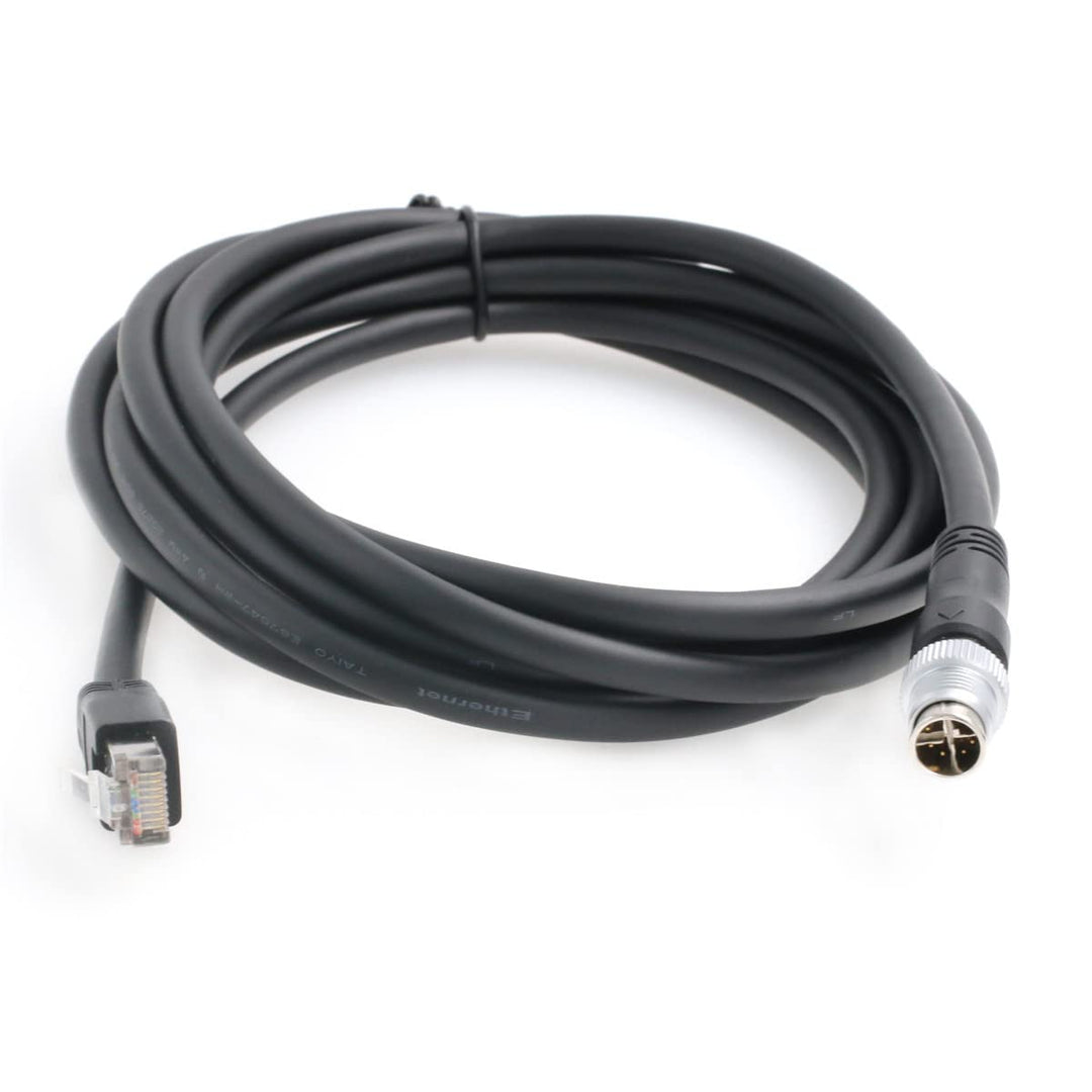 HangTon M12-Ethernet-Kabel, 8P Xcodiert, Stecker auf RJ45, Cat5e, Kabel für Cognex Industriekamera-S