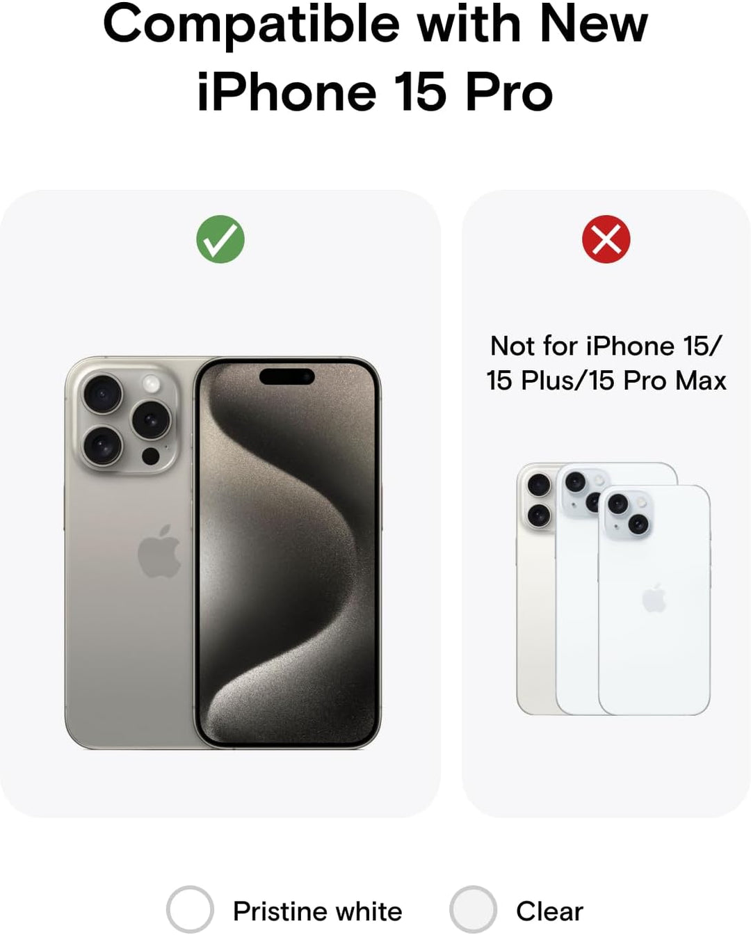 MOFT Magnetisch Hülle für iPhone 15 Pro mit MagSafe, Kompatibel mit MagSafe Wireless Zubehör, Vergil