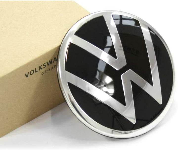 Volkswagen 1S6853630CFOD Emblem Zeichen Chrom schwarz, neues VW Logo