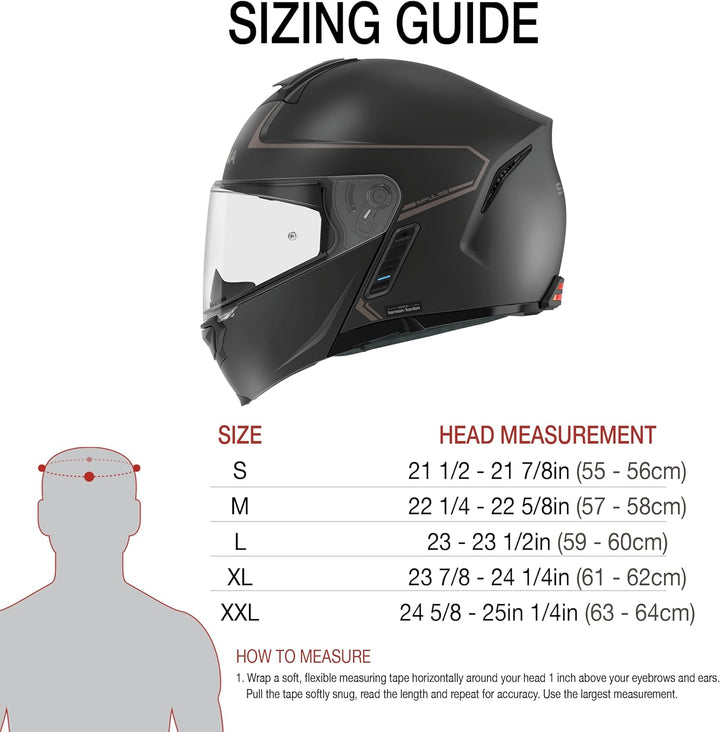 Sena Bluetooth Klapphelm Impulse mit Sound by Harman Kardon, Sonnenblende und integriertem Mesh Inte