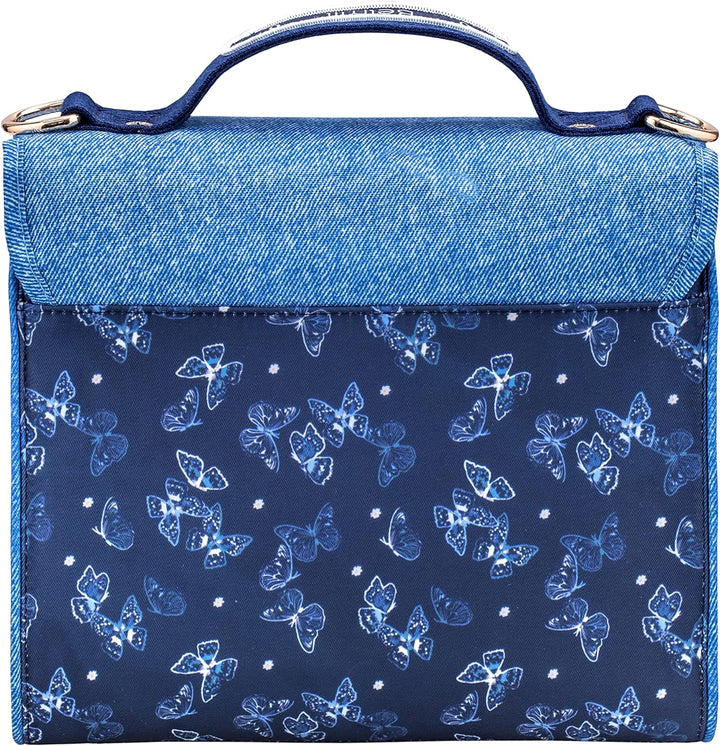 Belmil Premium Petite Kindergarten Schultertaschen Umhängetasche für Mädchen (305-51/P) Sapphire, Sa