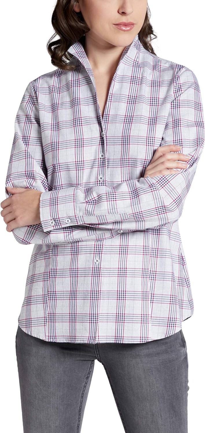 eterna Langarm Bluse MODERN Classic kariert