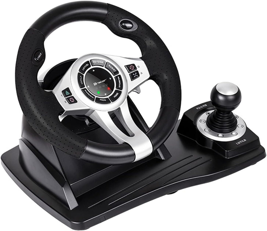Tracer Roadster 4 in 1 Lenkrad für PC/PS3/PS4/Xone 2-Pedalset Ganghebel 270-Grad-Rotationswinkel