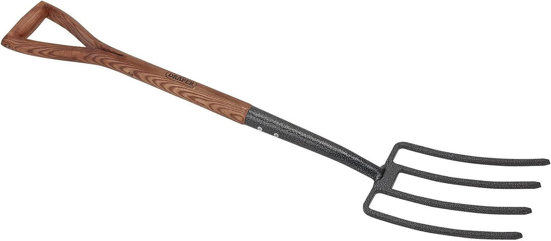 Draper DRA14301 Gartengabel aus Karbonstahl mit Eschenholzgriff, Gartengabel