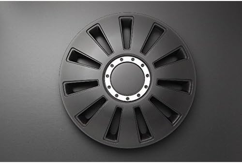 AUTO-STYLE Satz Radzierblenden Silverstone Pro 13-Zoll Schwarz 13-inch Schwarz, 13-inch Schwarz