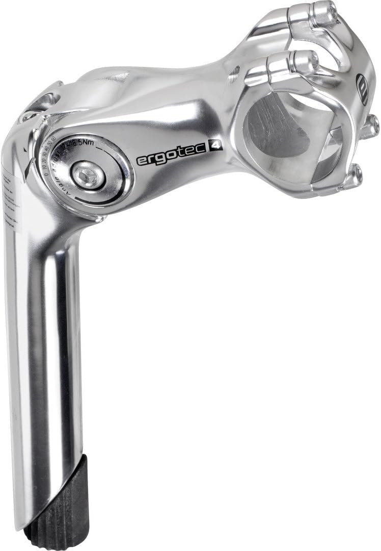 ErgoTec Unisex – Erwachsene Octopus 2 Tube Vorbau, Silber, 90 mm