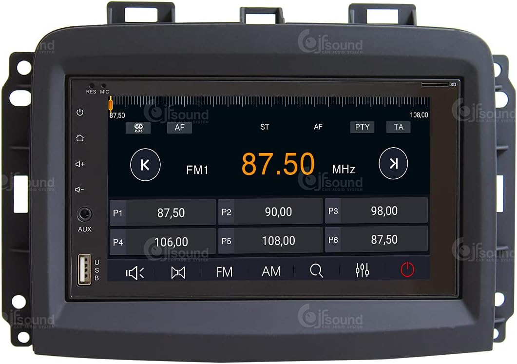 Costum fit Autoradio für FIAT 500L New Android GPS Bluetooth WiFi Dab USB Full HD Touchscreen Displa