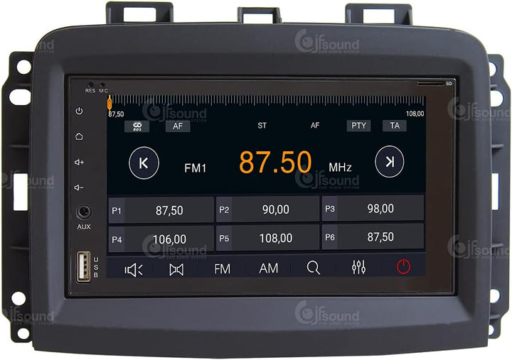 Costum fit Autoradio für FIAT 500L New Android GPS Bluetooth WiFi Dab USB Full HD Touchscreen Displa