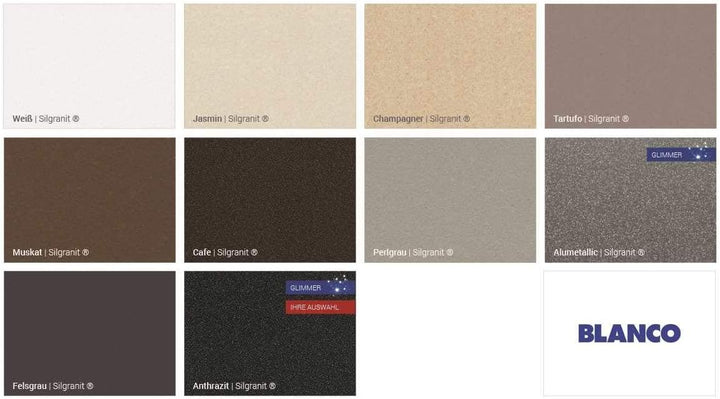 BLANCO FAVUM 45 S | SILGRANIT anthrazit | Einbauart: Einbau von Oben | reversibel | ohne Ablauffernb